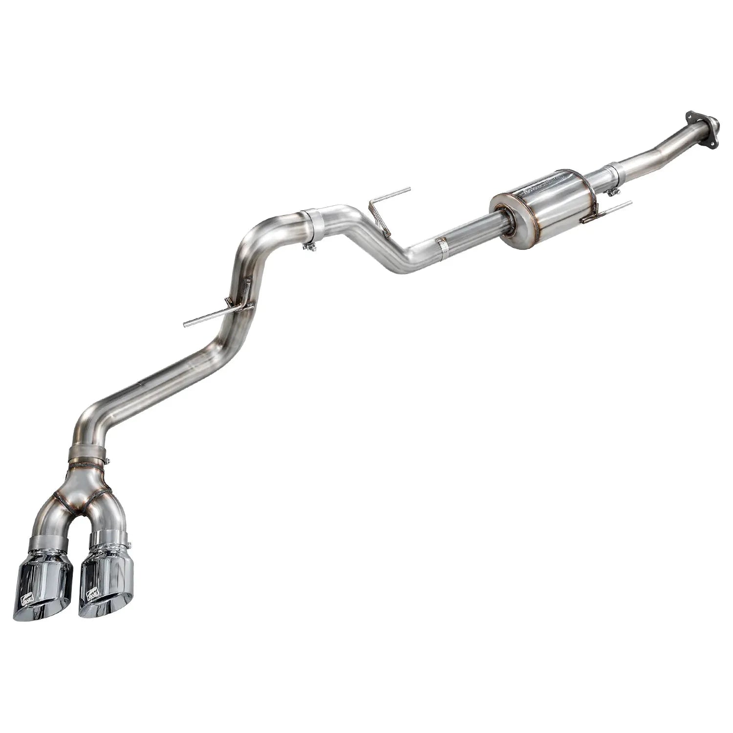 AWE 21-25 Ford F150 (14th Gen Reg Cab) Cat-Back Exhaust - 4.5in Dual Side Exit Chrome Tips NP Motorsports