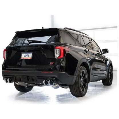 AWE Tuning 2020+ Ford Explorer ST Touring Edition Exhaust w/ Chrome Silver Tips NP Motorsports