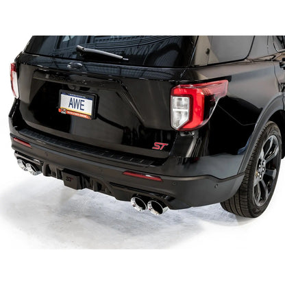 AWE Tuning 2020+ Ford Explorer ST Touring Edition Exhaust w/ Chrome Silver Tips NP Motorsports