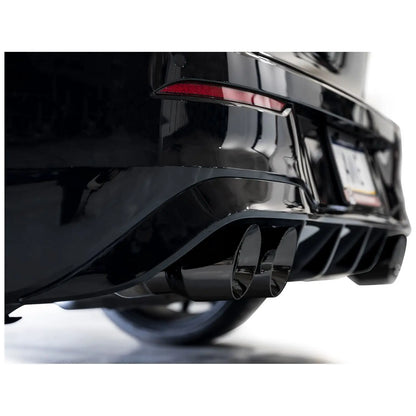 AWE MK8 Volkswagen Golf R 3in Touring Edition Quad Exhaust - Diamond Black Tips NP Motorsports