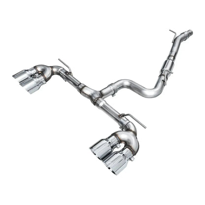 AWE MK8 Volkswagen Golf R Touring Edition Exhaust - Chrome Silver Tips NP Motorsports