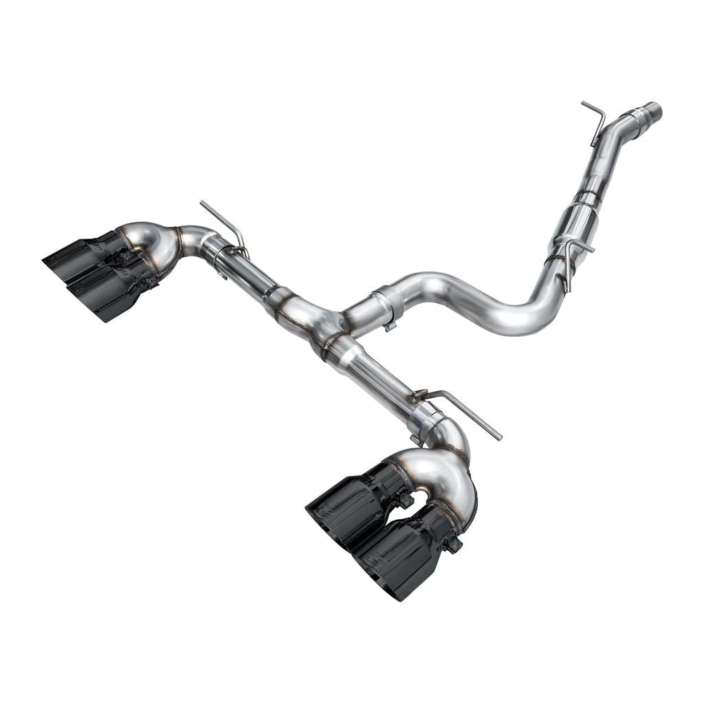 AWE MK8 Volkswagen Golf R 3in Track Edition Quad Exhaust - Diamond Black Tips NP Motorsports