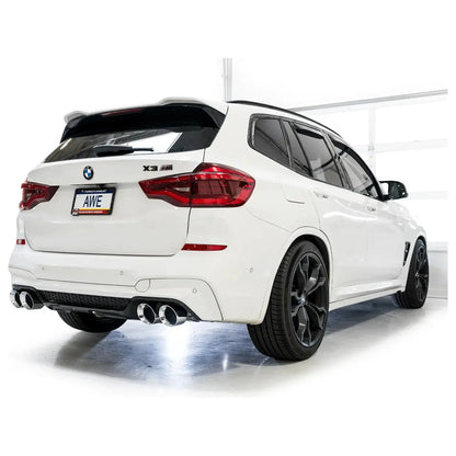 AWE Tuning 20-25 BMW X3 M/M Comp (F97) AWD SwitchPath Axle-back Exhaust - Chrome Silver Tips NP Motorsports