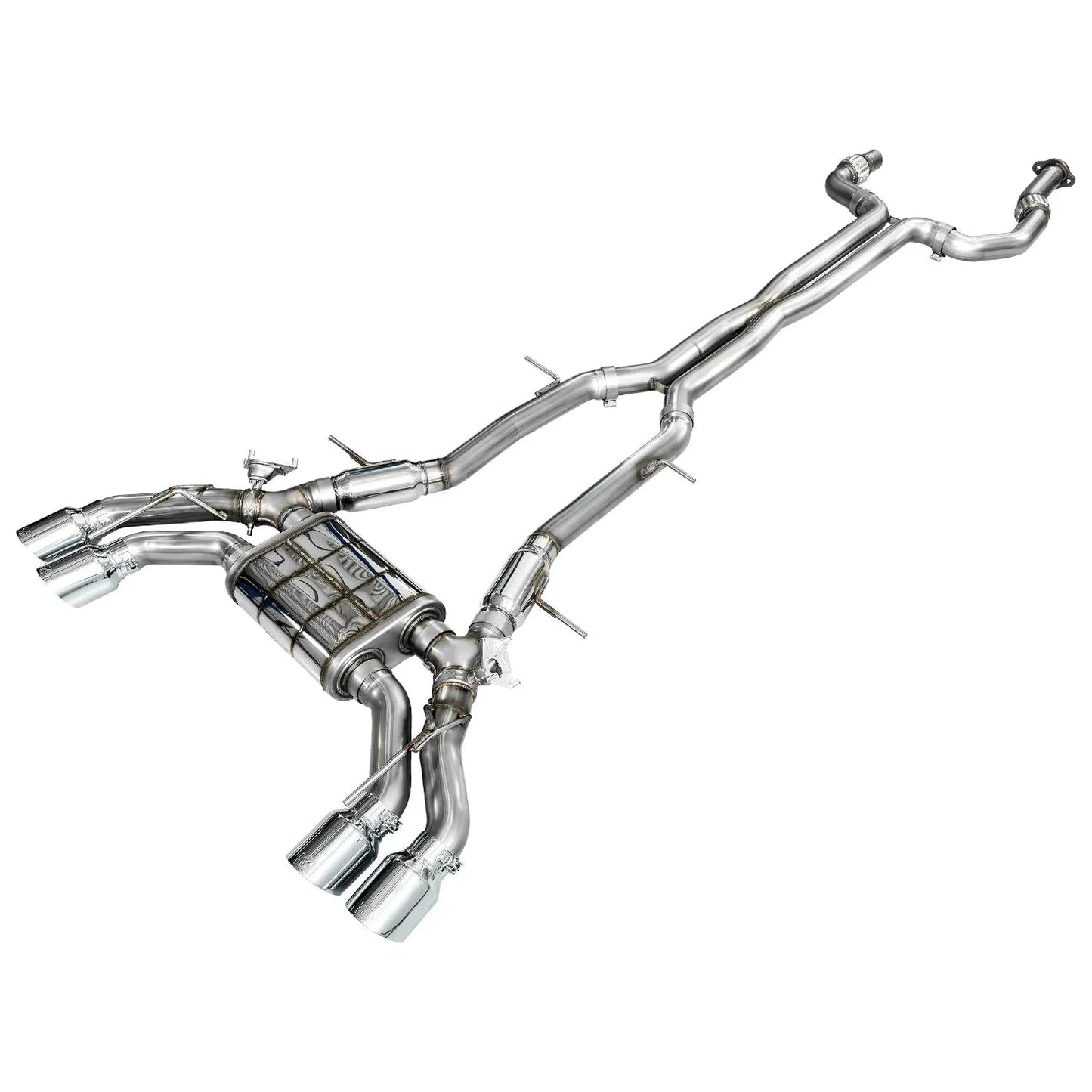 AWE Tuning 2021+ Cadillac CT4-V Blackwing SwitchPath Exhaust - Chrome Silver Tips NP Motorsports