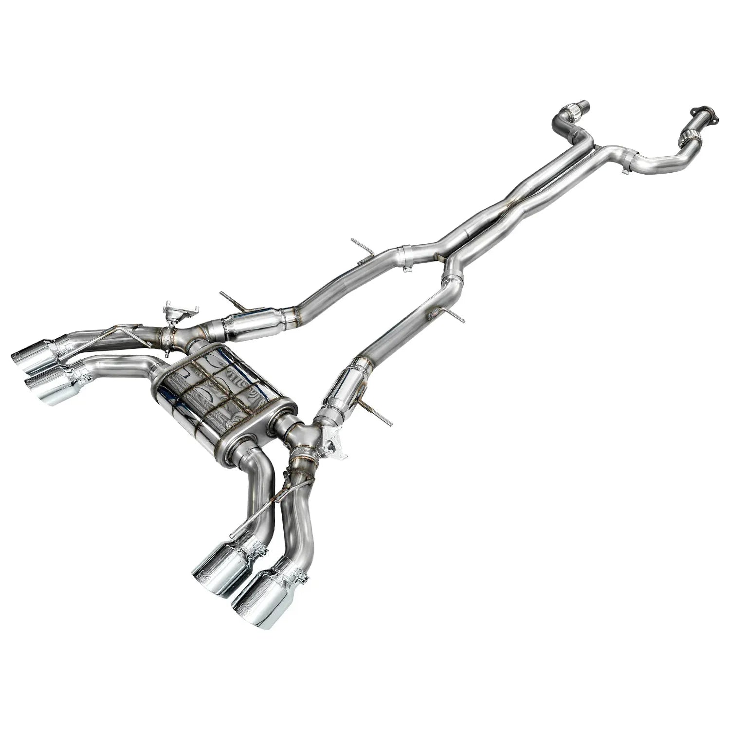 AWE Tuning 2021+ Cadillac CT4-V Blackwing SwitchPath Exhaust - Chrome Silver Tips NP Motorsports
