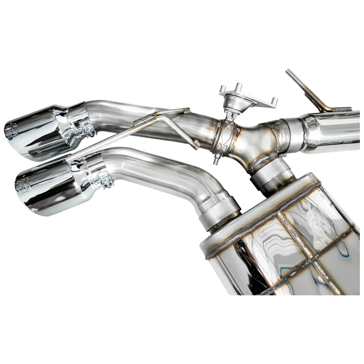 AWE Tuning 2021+ Cadillac CT4-V Blackwing SwitchPath Exhaust - Chrome Silver Tips NP Motorsports