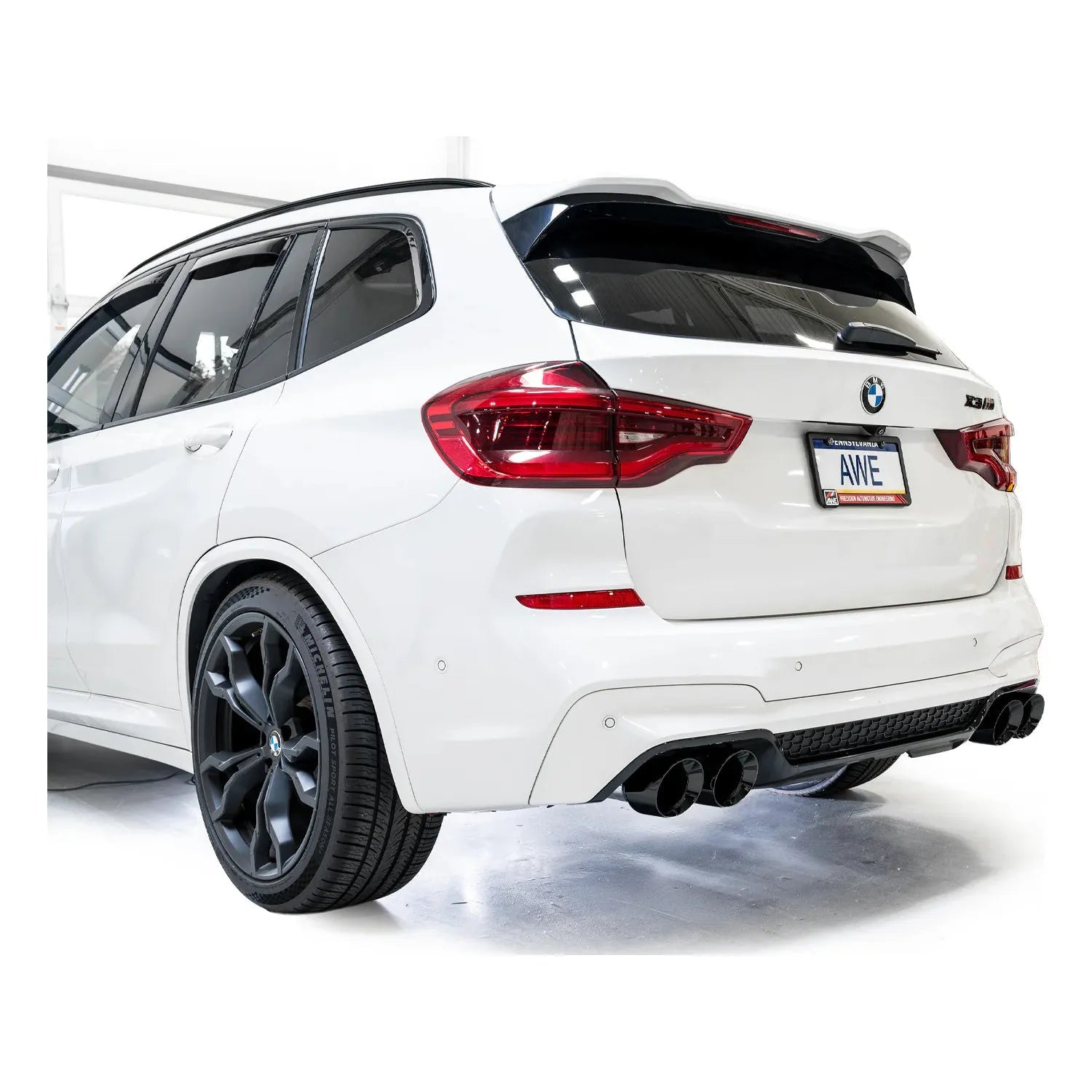 AWE Tuning 20-25 BMW X3 M/M Comp (F97) AWD SwitchPath Axle-back Exhaust - Diamond Black Tips NP Motorsports