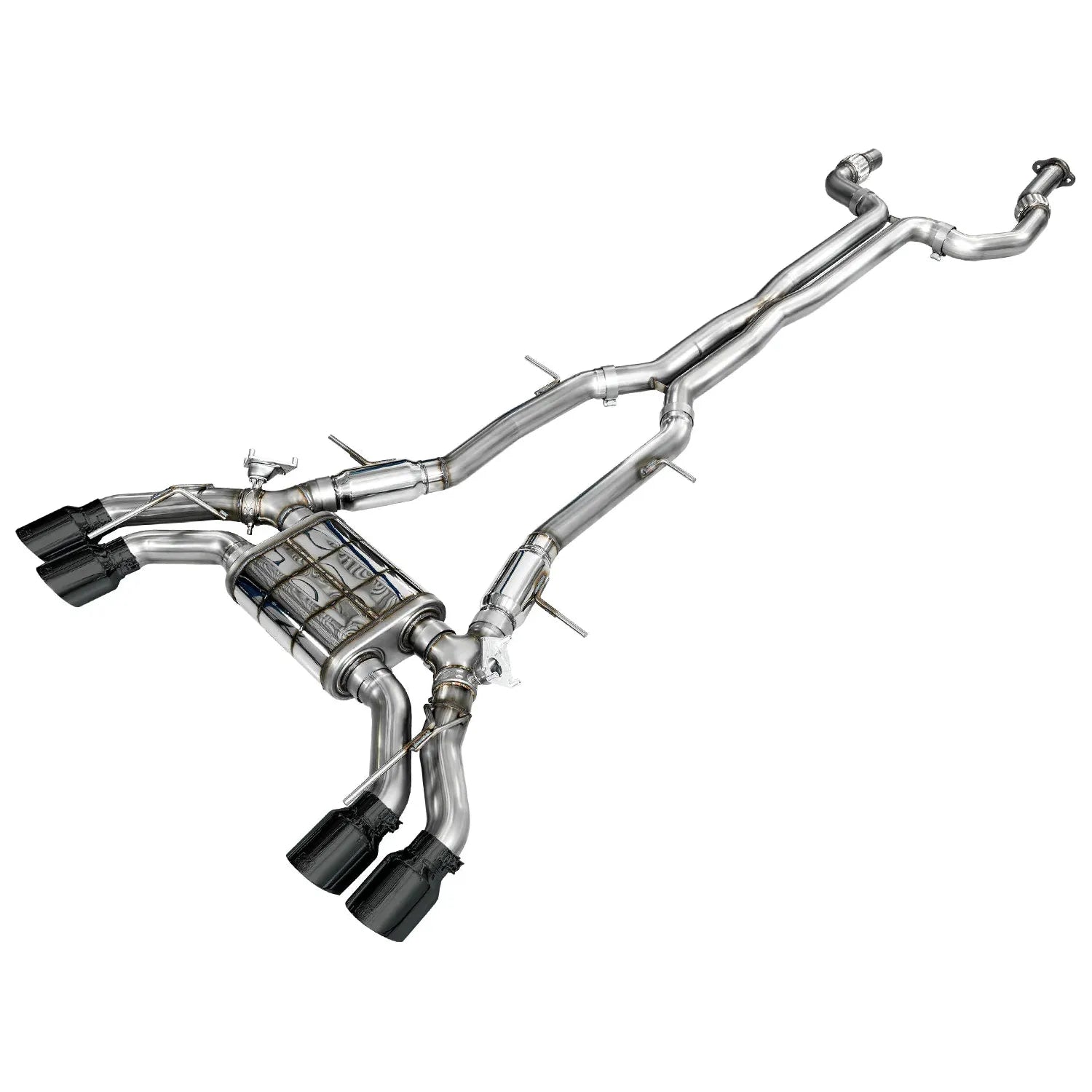 AWE Tuning 2021+ Cadillac CT4-V Blackwing SwitchPath Exhaust - Diamond Black Tips NP Motorsports