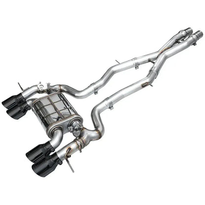 AWE Tuning 23-24 BMW G87 M2 SwitchPath Edition Exhaust - Diamond Black Tips NP Motorsports