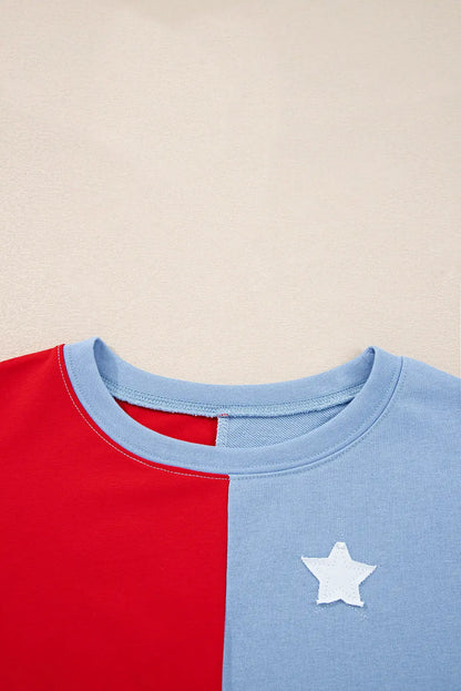 Simone Flag Vintage Oversized Pullover