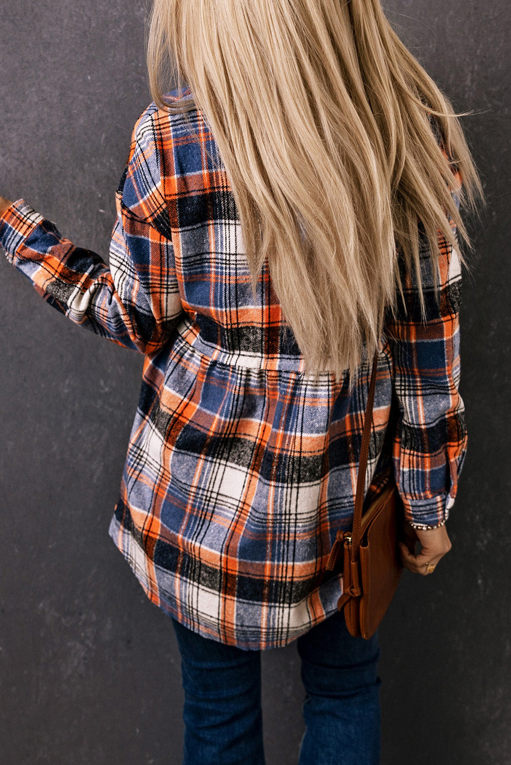 Elizabeth Plaid Down Ruffled Shirt
