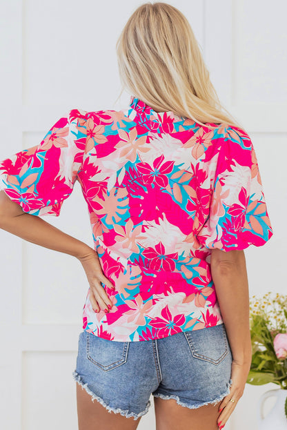 Karsyn V Neck Puff Sleeve Blouse