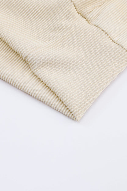 Isabella Texture Lace Trim Long Sleeve Top