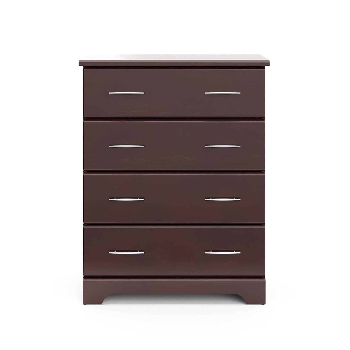 Brookside 4 Drawer Dresser (Espresso) – GREENGUARD Gold Certified, Dresser for Nursery, 4 Drawer Dresser, Kids Dresser, Nursery Dresser Drawer Organizer, Chest of Drawers ShipItFurniture