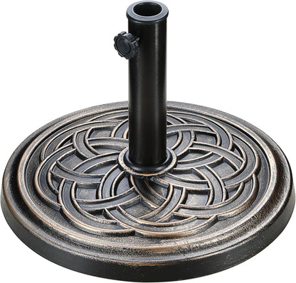 24lb Bronze Umbrella Base Heavy Duty Round ShipItFurniture