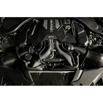CSF 16-21 BMW M5 (F90) / 17-21 BMW M8 (F91/F92/F93) Twin Charge-Air-Cooler Set - Crinkle Black NP Motorsports