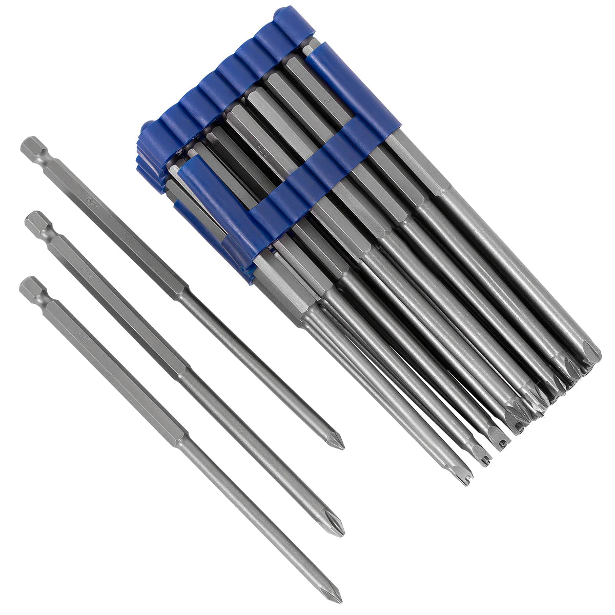 Stark USA 32pc Extra Long Security Bit Set Tamper Proof Torx Star Tri Wing