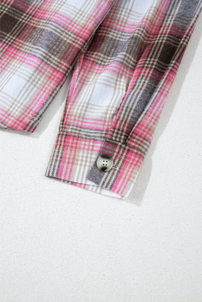 Harper Plaid Flap Up Shacket