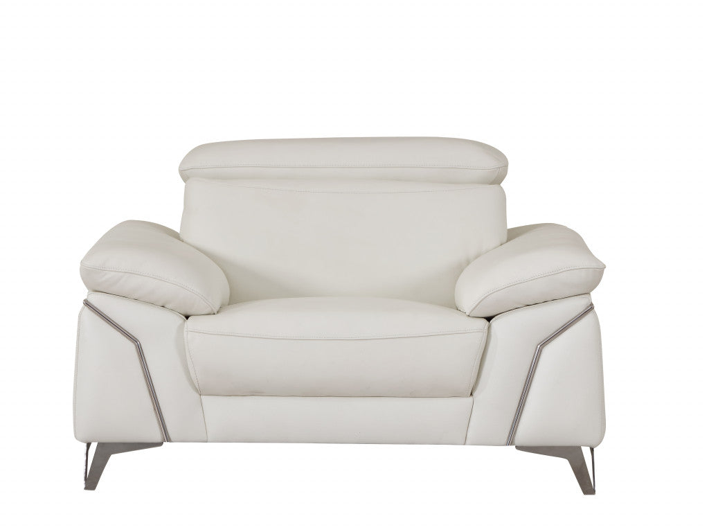 51" Gray Chair and a Half