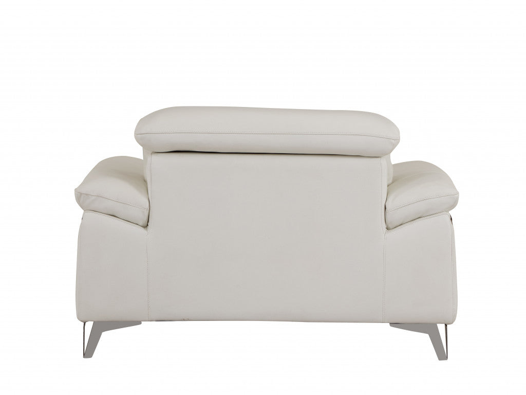 51" Gray Chair and a Half