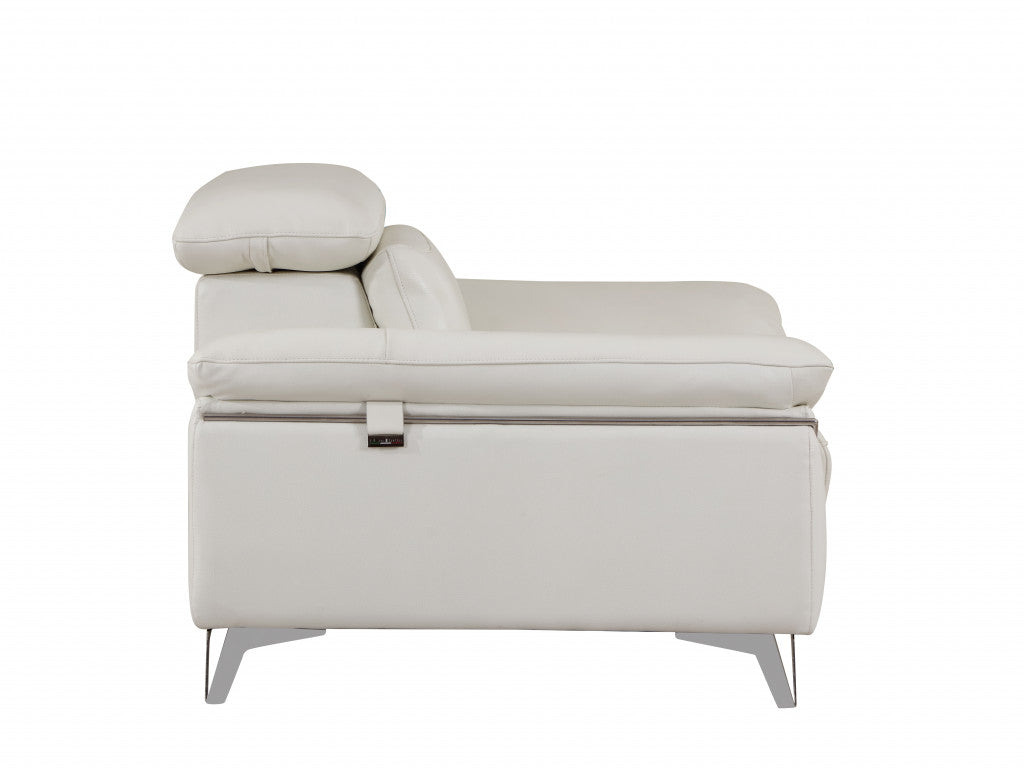 51" Gray Chair and a Half