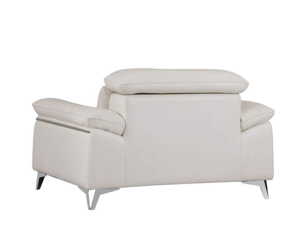 51" Gray Chair and a Half