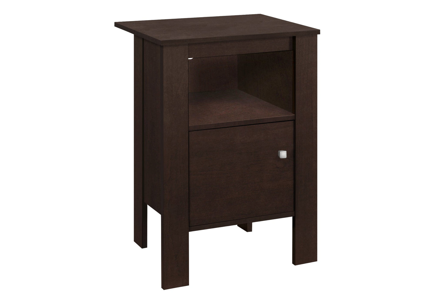 24" Espresso Wood Nightstand Homeroots