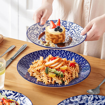 Blue and White China Blue Porcelain Plate Set 12/24/36 Get it from Bo