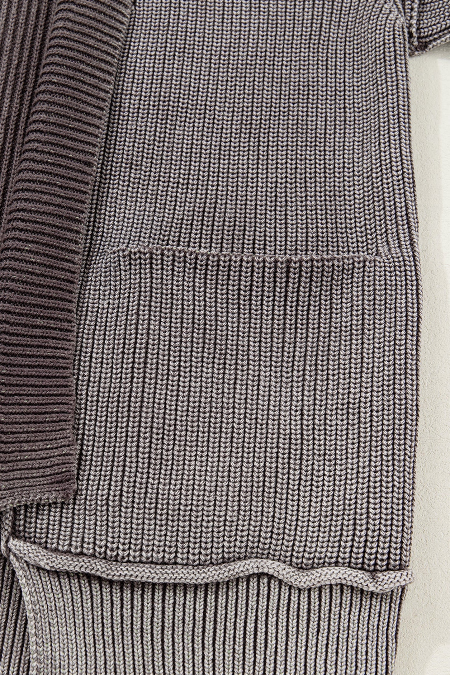 Sunny Patchwork Knit Open Sweater