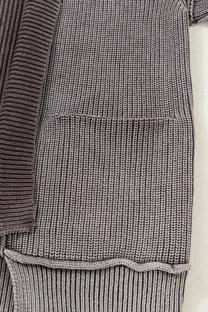 Sunny Patchwork Knit Open Sweater