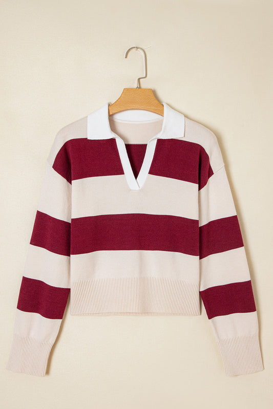 Olivia Knitted Polo Collar Sweater
