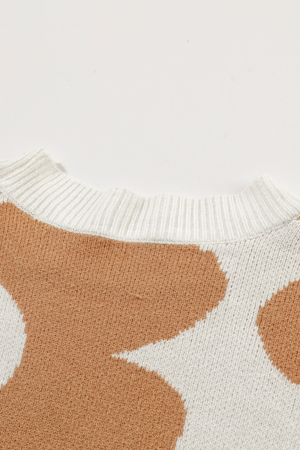 Abigail Pattern Drop Shoulder Sweater