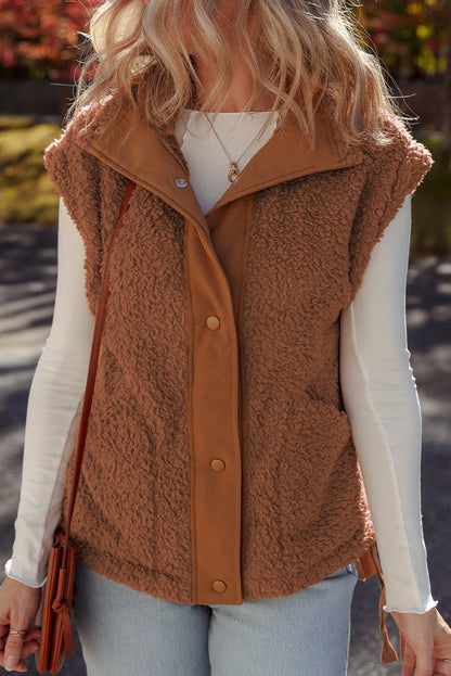 Evelyn Knot Side Plush Vest