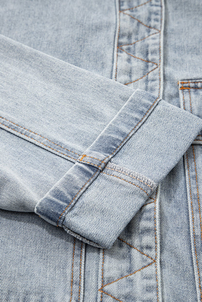 Sophia Zip Up Washed Jacket