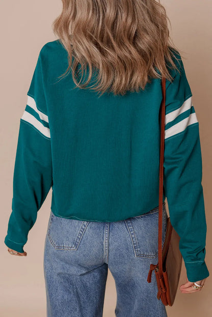 Jadeita Patchwork Drop Shoulder Sweatshirt