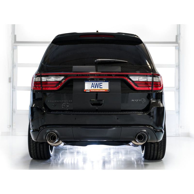 AWE Tuning 18-23 Dodge Durango SRT & Hellcat Touring Edition Exhaust - Chrome Silver Tips NP Motorsports