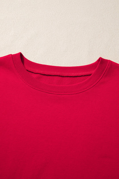 Aaliyah Patchwork Sleeve Colorblock Sweatshirt