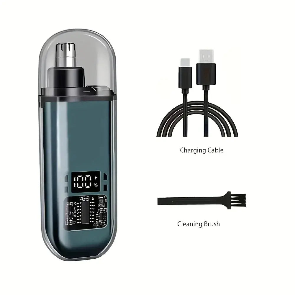 Suitable for men, USB charging nose and ear hair trimmer portable electric nose hair clipper, mini compact design, quick chargin Get it from Bo