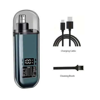 Suitable for men, USB charging nose and ear hair trimmer portable electric nose hair clipper, mini compact design, quick chargin Get it from Bo