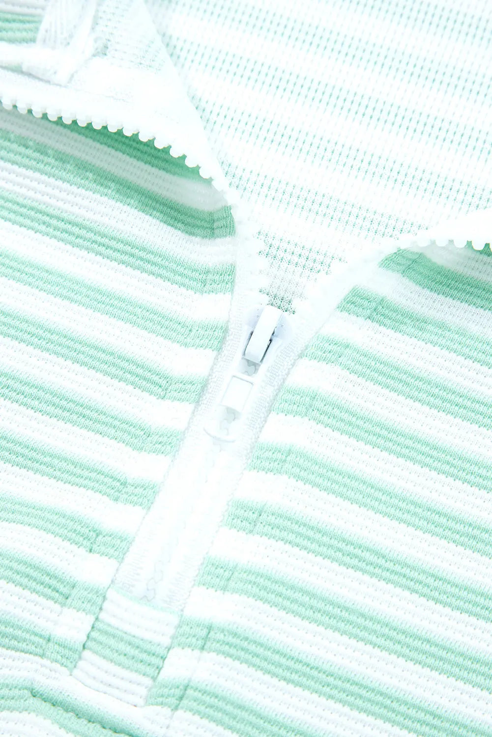 Reign Zip Collar Pullover Long Sleeve Top