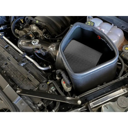 aFe 19-21 GM Trucks 5.3L/6.2L Track Series Carbon Fiber Cold Air Intake System W/ Pro Dry S Filters NP Motorsports