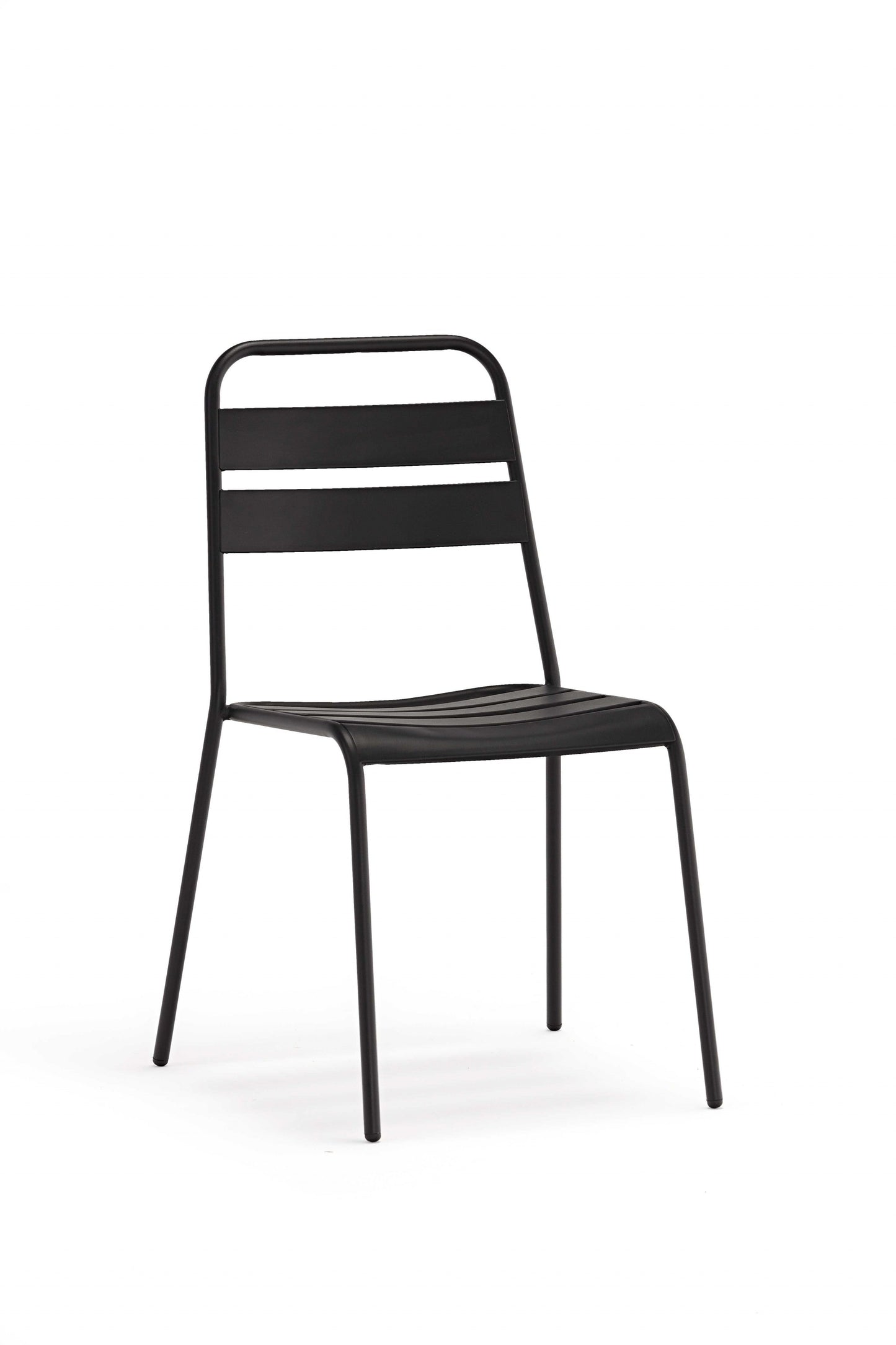 Set of Four Gray Faux Leather Dining Side Chairs