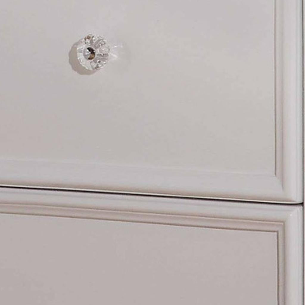 27" White Two Drawers Nightstand Homeroots