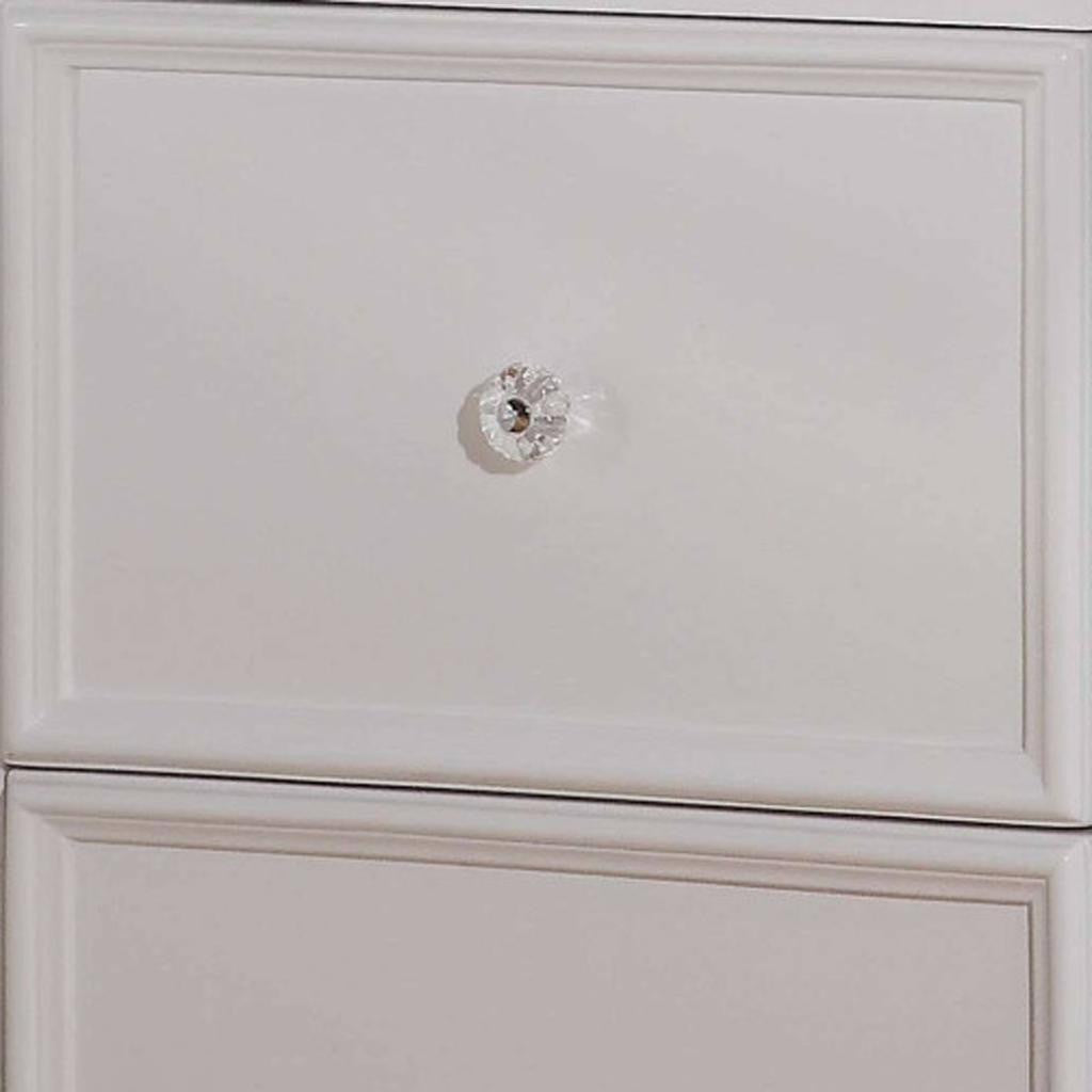 27" White Two Drawers Nightstand Homeroots