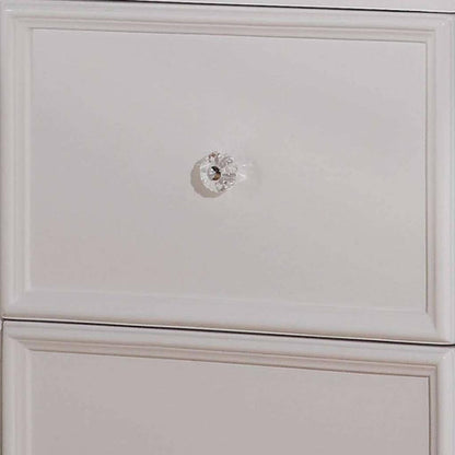 27" White Two Drawers Nightstand Homeroots