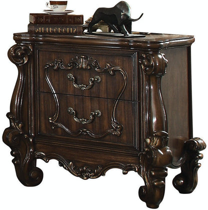 31" Brown Two Drawers Nightstand Homeroots