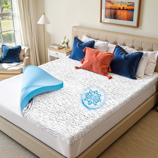 Cooling Memory Foam Mattress Topper for Comfortable Sleep
