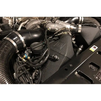 CSF 12-16 BMW M5 (F10) / 12-18 BMW M6 (F06/F12/F13) Twin Charge-Air-Cooler Set - Crinkle Black NP Motorsports