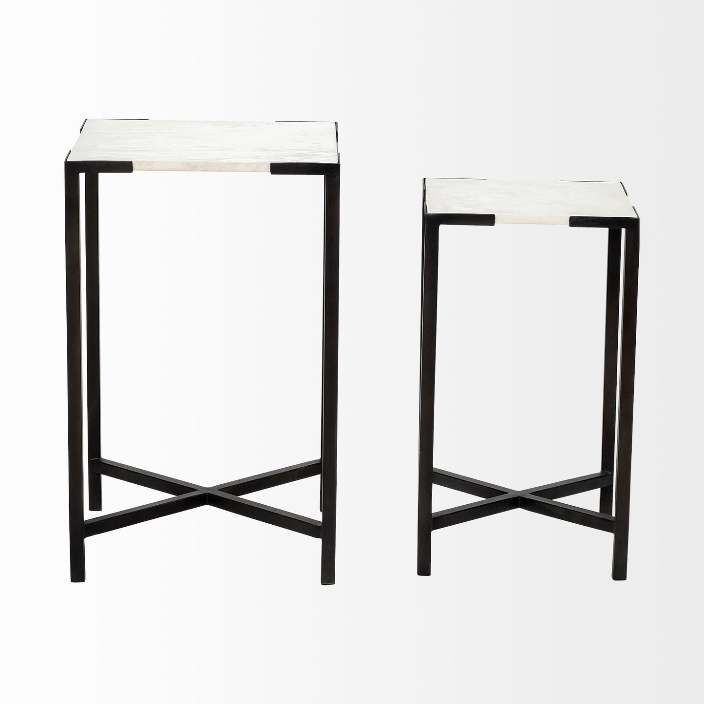 24" Marble End Table