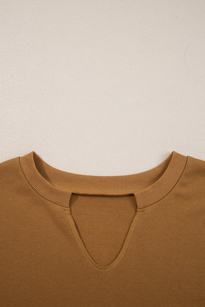 Isabella High Low Patchwork Sweatshirt